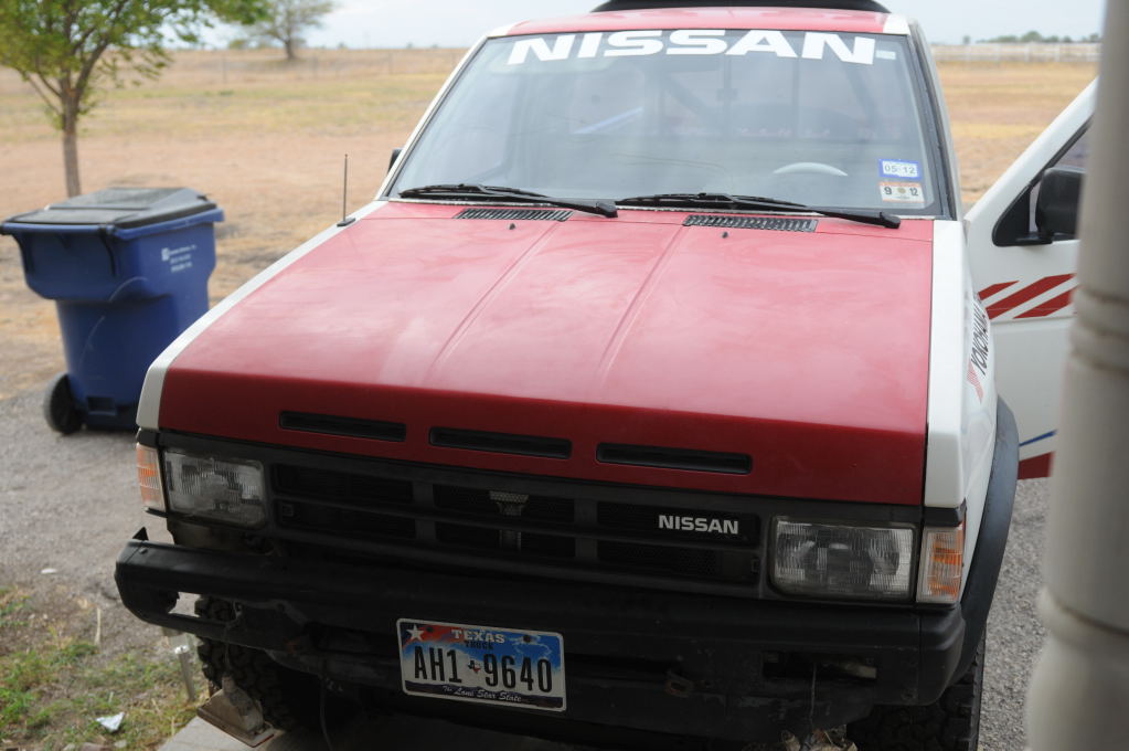 1988 Nissan Desert Runner 4x4 undergoing restoration - photo by jeff barrin