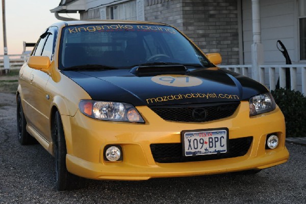 kingsnake racing 2003.5 MazdaSpeed Protege gets driving lights installed