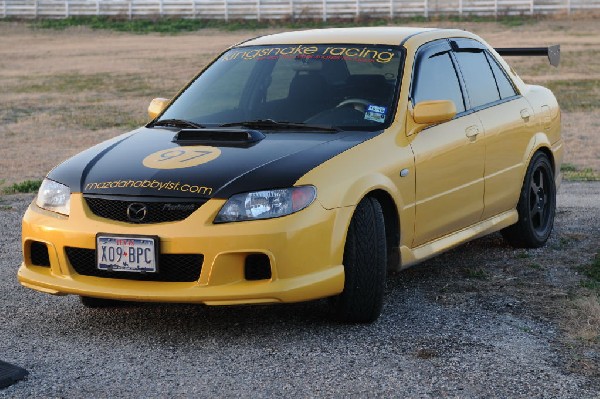 kingsnake racing 2003.5 MazdaSpeed Protege gets an adjustable aluminum wing