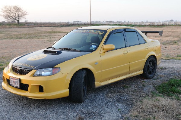 kingsnake racing 2003.5 MazdaSpeed Protege gets an adjustable aluminum wing