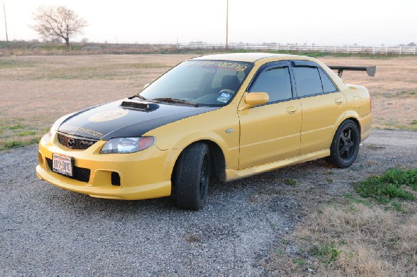 kingsnake racing 2003.5 MazdaSpeed Protege gets an adjustable aluminum wing